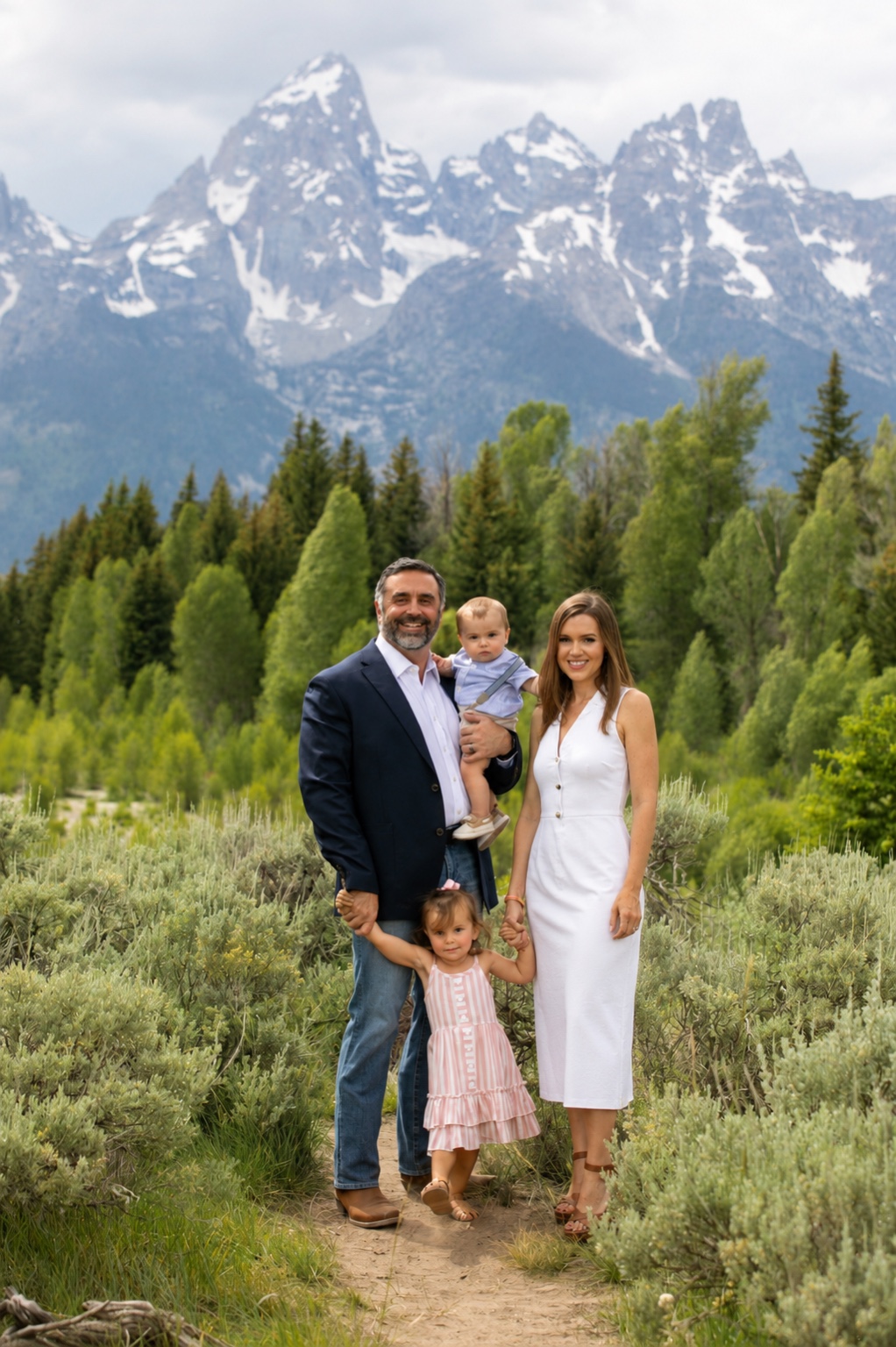 Campbell family in the mountains